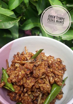 Foto resep Kering Tempe / Orek Tempe Pedas Manis