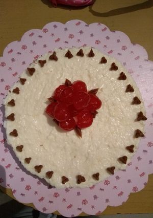 Una foto de Cheesecake De Chocolate Blanco