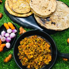 A picture of Fresh turmeric sabzi.