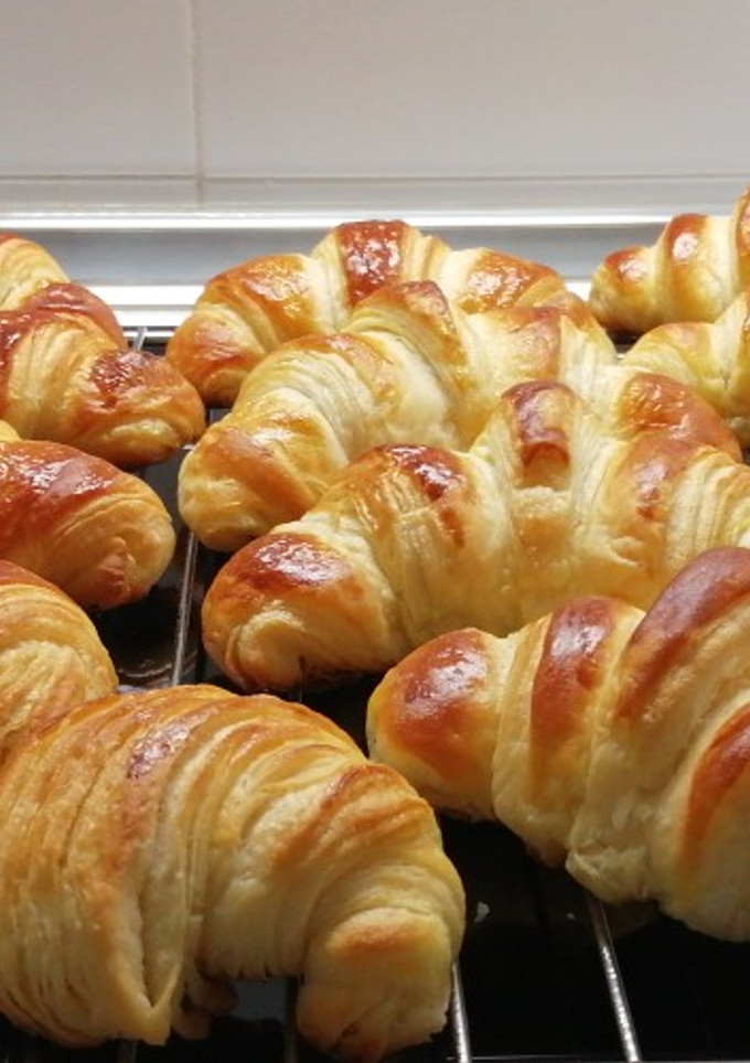 Una foto de Croissants de mantequilla