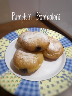 Foto resep Pumpkin Bomboloni / Bomboloni Labu Kuning