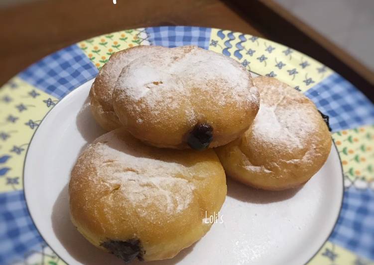 Resep masakan Pumpkin Bomboloni / Bomboloni Labu Kuning | Cara Mengolah Pumpkin Bomboloni / Bomboloni Labu Kuning Yang Enak dan Simpel