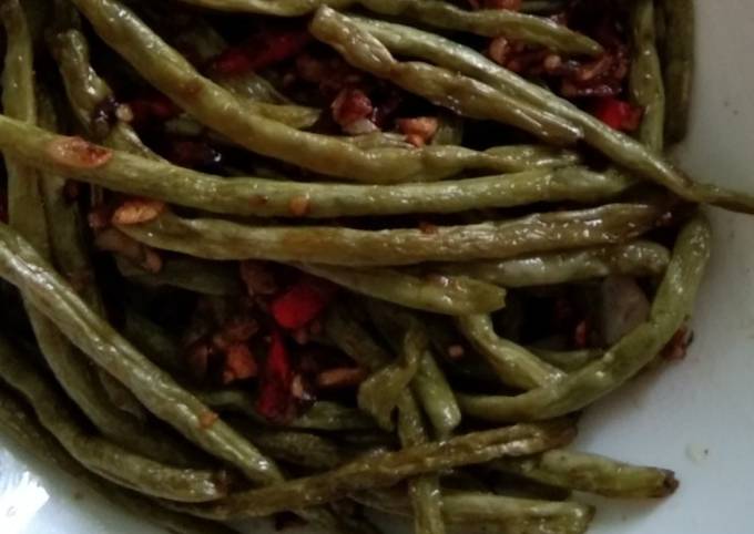 Resep Tumis baby buncis bawang putih, Lezat