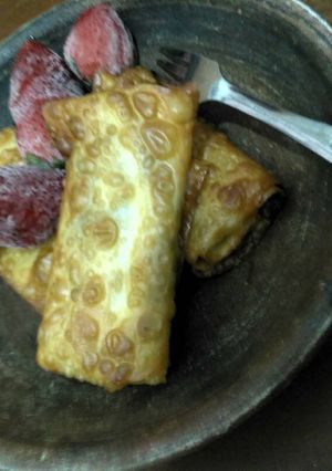 Foto resep Pisang Coklat Keju Bungkus Kulit Pangsit