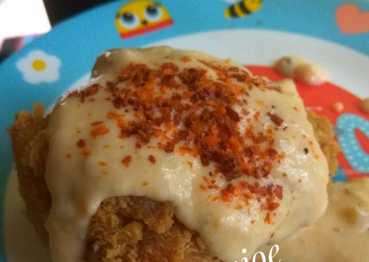 Resep Ayam Crispy Saos Keju, Enak