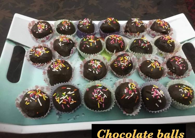 Recipe of Super Quick Homemade Chocolate balls