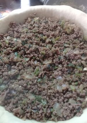 Una foto de Relleno de carne para tarta