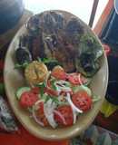 Mojarra grande al mojo de ajo a la Mario, s