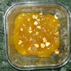 Mango wheat halwa A picture of Mango wheat halwa.