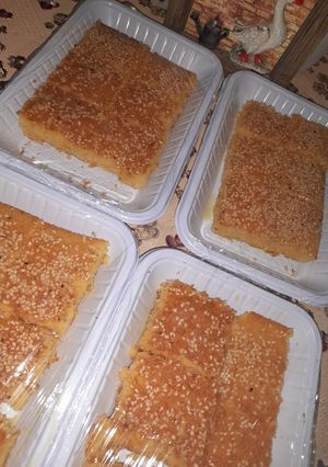 صورة لوصفة بسبوسة 😋