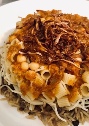 صورة لوصفة الكشري