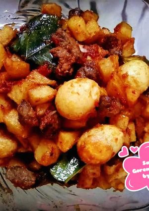 Foto resep Sambal Goreng Campur (Kentang, Hati, Telur Puyuh)