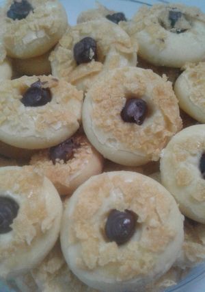Foto resep Thumbprint Corn Flakes with Choco (Panggang pakai panci, praktis dan cepat)