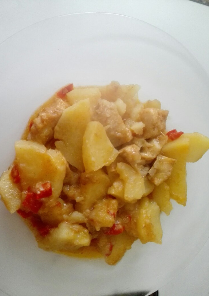 Una foto de Patatas con bacalao