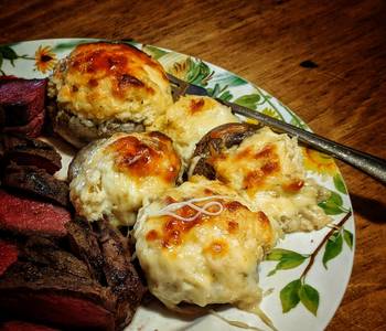 Fresh, Serving Recipe White Cheddar Crab Stuffed Mushrooms Yummy
