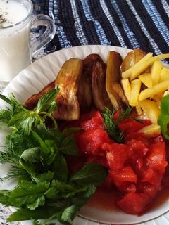 عکسی از دستور یه شام ساده و خوشمزه 😋