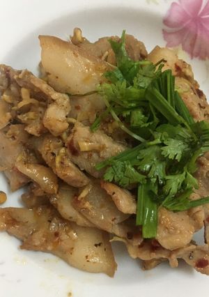Hình của món Thịt xào sả ớt.