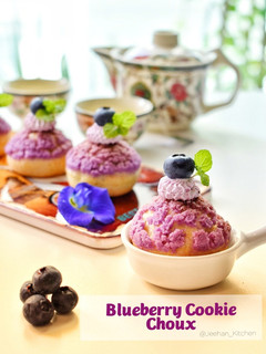 Foto resep Blueberry Cookie Choux