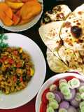 Mixed Vegetable and Tandoori Naan