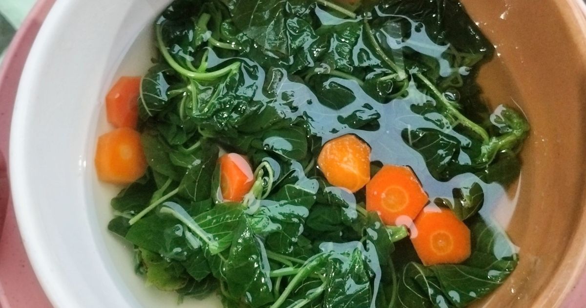 Sayur Bening Bayam Wortel