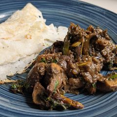 A picture of Mushroom Pepper Fry.