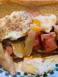 Ham Steak with Shiitake Mushrooms