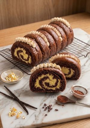 Foto resep Chocolate Sponge Cake with coklat Bread🍫