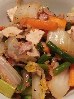 Foto resep Tumis Daging, sayur dan tahu all in one (Mixed Stir fry veggies, meat and tofu)