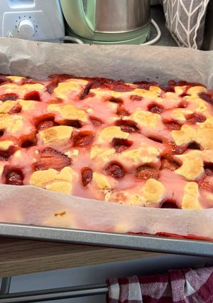 Epres pudingos piskóta recept fotója
