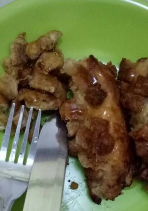 Foto resep Roti goreng isi pisang coklat asem