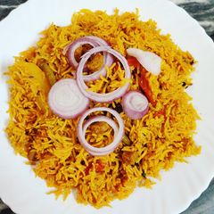 A picture of Aloo Soya Pulao.