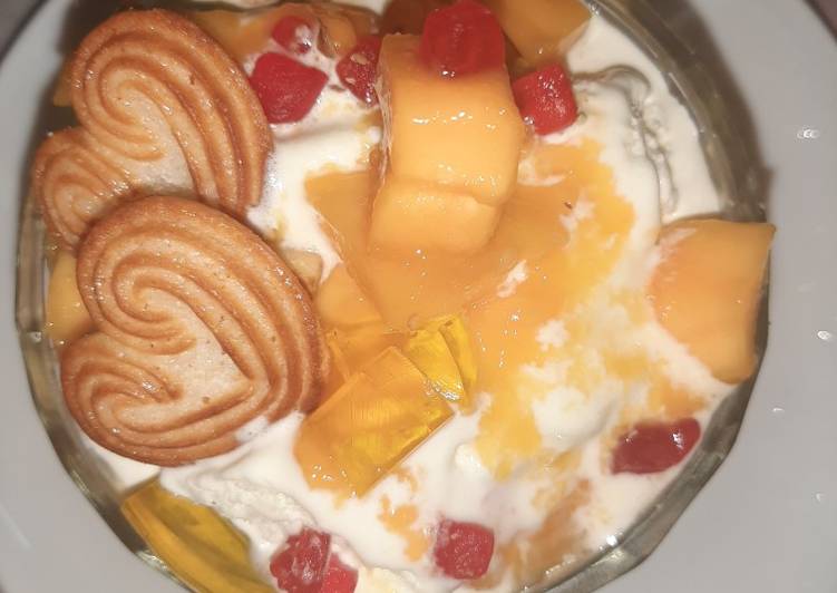 Recipe: Appetizing Mango treat😊