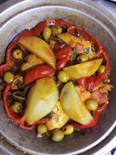 Una foto de Tajine de merluza