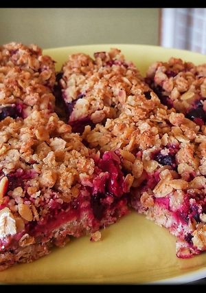 Fitt erdei gyümis-zabpelyhes süti recept fotója