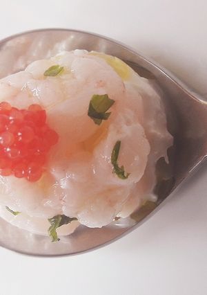 Foto di Amuse-bouche gambero e burrata