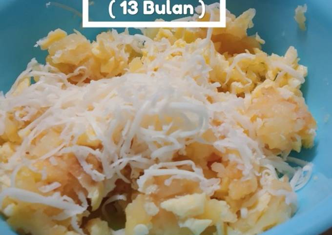 Kentang Goreng keju telur MPASI 1+ (13 Bulan)