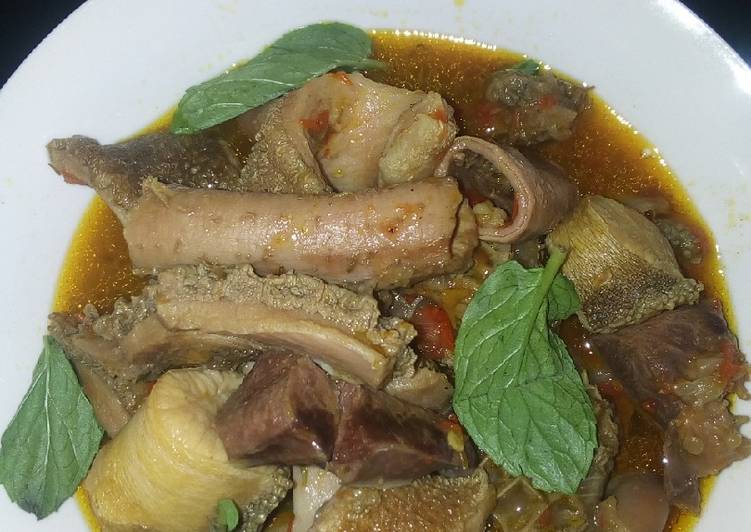 Recipe of Favorite Offal&#39;s soup