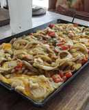Papas chorreadas