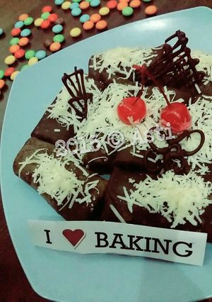 Foto resep Dadar gulung isi pisang coklat