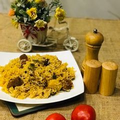 A picture of Beef Pulao.