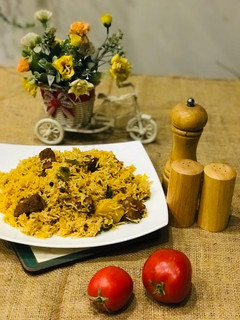 A picture of Beef Pulao.