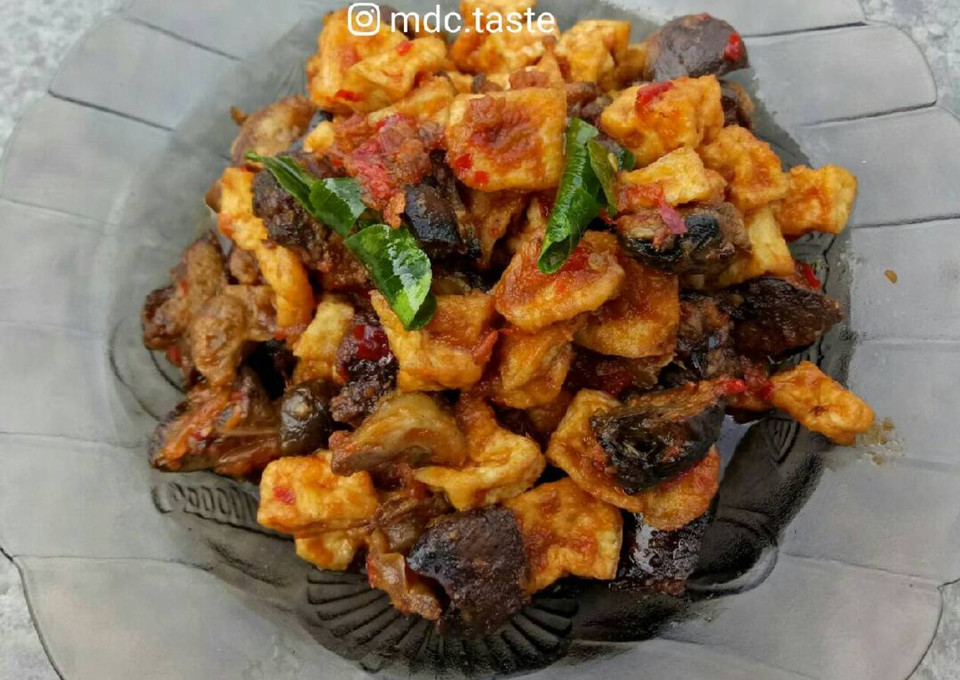 Resep Ati ampela Tahu Garo Rica (ala manado), Bisa Manjain Lidah