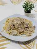 Spaghetti Carbonara Mushroom