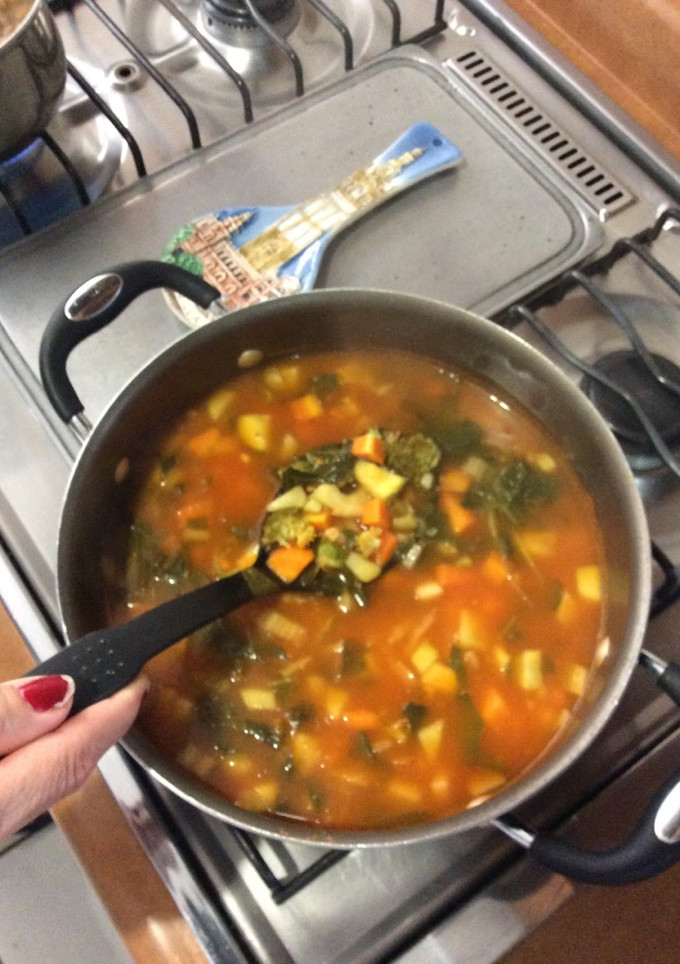 Una foto de Sopa de verduras