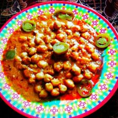 A picture of Channa Masala (Indian chickpea with gravvy).
