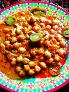 A picture of Channa Masala (Indian chickpea with gravvy).