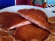 A picture of pancake maple syrup