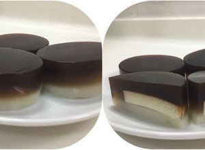 Hình của món Bánh flan đông sương.