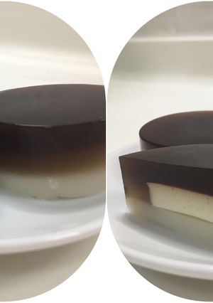 Hình của món Bánh flan đông sương.