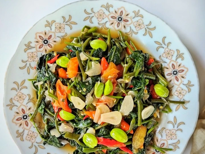 Cara Gampang Menyiapkan Resep Tumis Kangkung Pete Saus Tiram yang Lezat Anti Ribet, Menggugah Selera